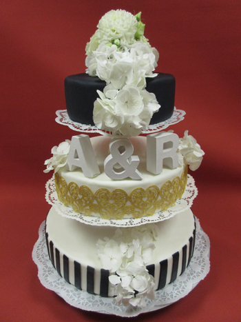 Hochzeitstorte aus Strohauer's Backstube